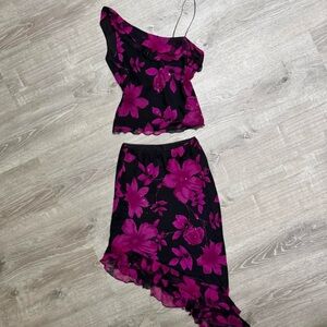 Cache beaded silk set